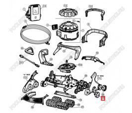 Комплект колес для робота-пылесоса Hayward AquaVac 600/650 (RCX36140311234)