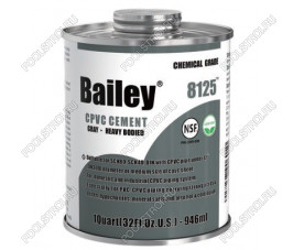 Клей L-8125 (946ml) Bailey для ХПВХ труб Клей L-8125 (946ml) Bailey для ХПВХ труб