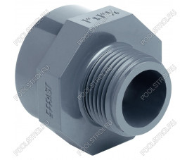 Муфта ПВХ Effast RERMGE040F редукционная, с внешней и внутренней резьбой d1-1/4 Муфта ПВХ Effast RERMGE040F редукционная, с внешней и внутренней резьбой d1-1/4