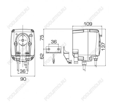 Насос дозир. перистальтический B3-V PER 4-3 230V SANT