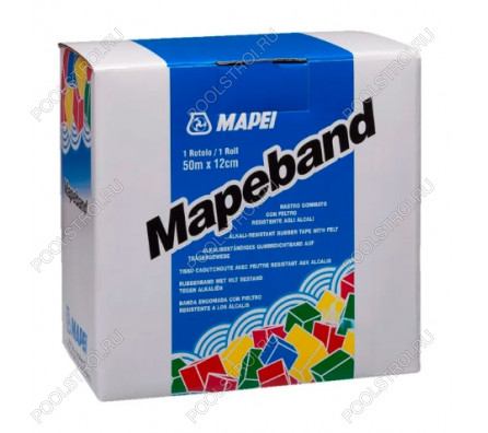 Лента гидроизоляционная из ПВХ Mapeband (Рулон 12см Х 50м)