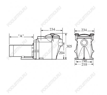 Насос для бассейна Hayward RS3020VSTD RS II (25м³/ч 1.47кВт 220В)